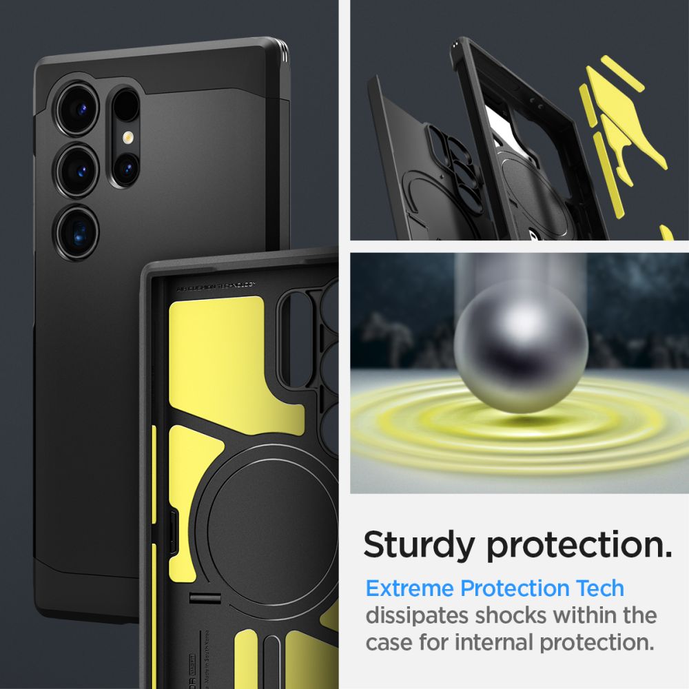 ETUI SPIGEN TOUGH ARMOR MAGSAFE SAMSUNG GALAXY S24 ULTRA BLACK CZARNE