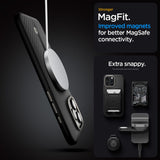 ETUI SPIGEN ENZO ARAMID MAG MAGSAFE IPHONE 16 PRO MAX BLACK/NATURAL CZARNE