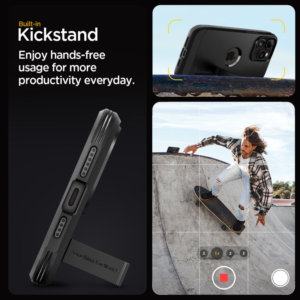 ETUI SPIGEN TOUGH ARMOR MAG MAGSAFE IPHONE 15 PRO CZARNE