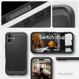 ETUI SPIGEN RUGGED ARMOR MAG MAGSAFE IPHONE 16 PLUS CZARNE