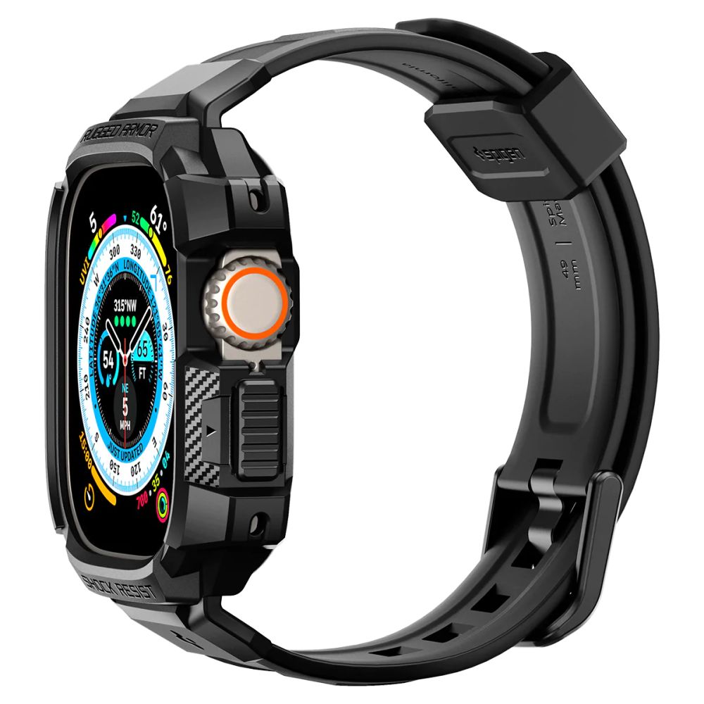 PASEK SPIGEN RUGGED ARMOR ”PRO” APPLE WATCH ULTRA 1 / 2 (49 MM) CZARNY
