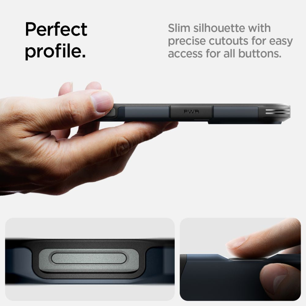 ETUI SPIGEN TOUGH ARMOR MAG MAGSAFE IPHONE 16 PRO MAX METAL SLATE CIEMNOSZARE