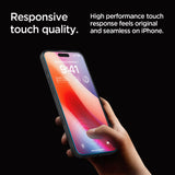 SZKŁO HARTOWANE SPIGEN GLAS.TR ”EZ FIT” 2-PACK IPHONE 16 PRO MAX CLEAR TRANSPARETNE