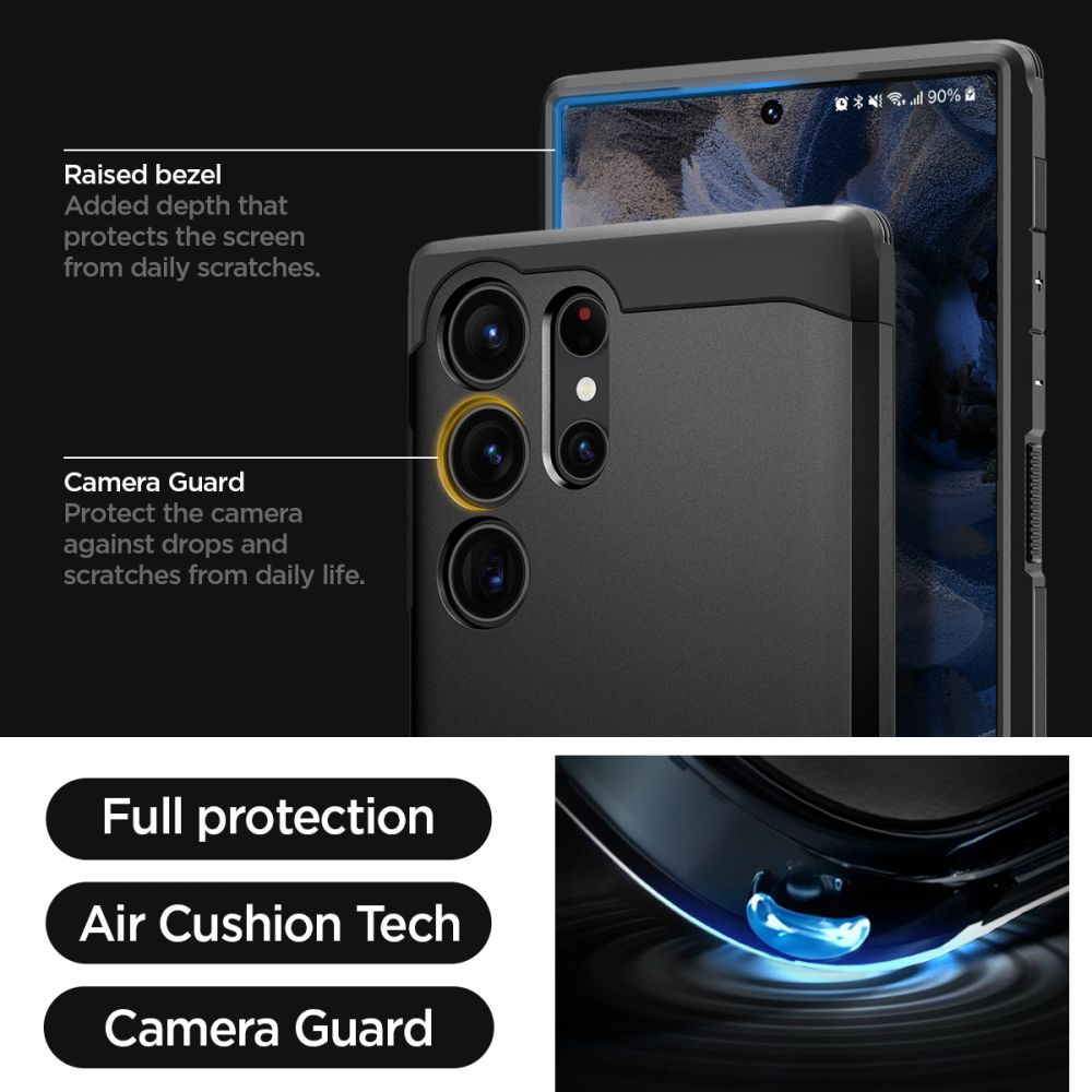 ETUI SPIGEN TOUGH ARMOR SAMSUNG GALAXY S23 ULTRA BLACK CZARNE