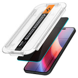 SZKŁO HARTOWANE PRYWATYZUJĄCE SPIGEN GLAS.TR ”EZ FIT” 2-PACK IPHONE 15 / 16 PRIVACY