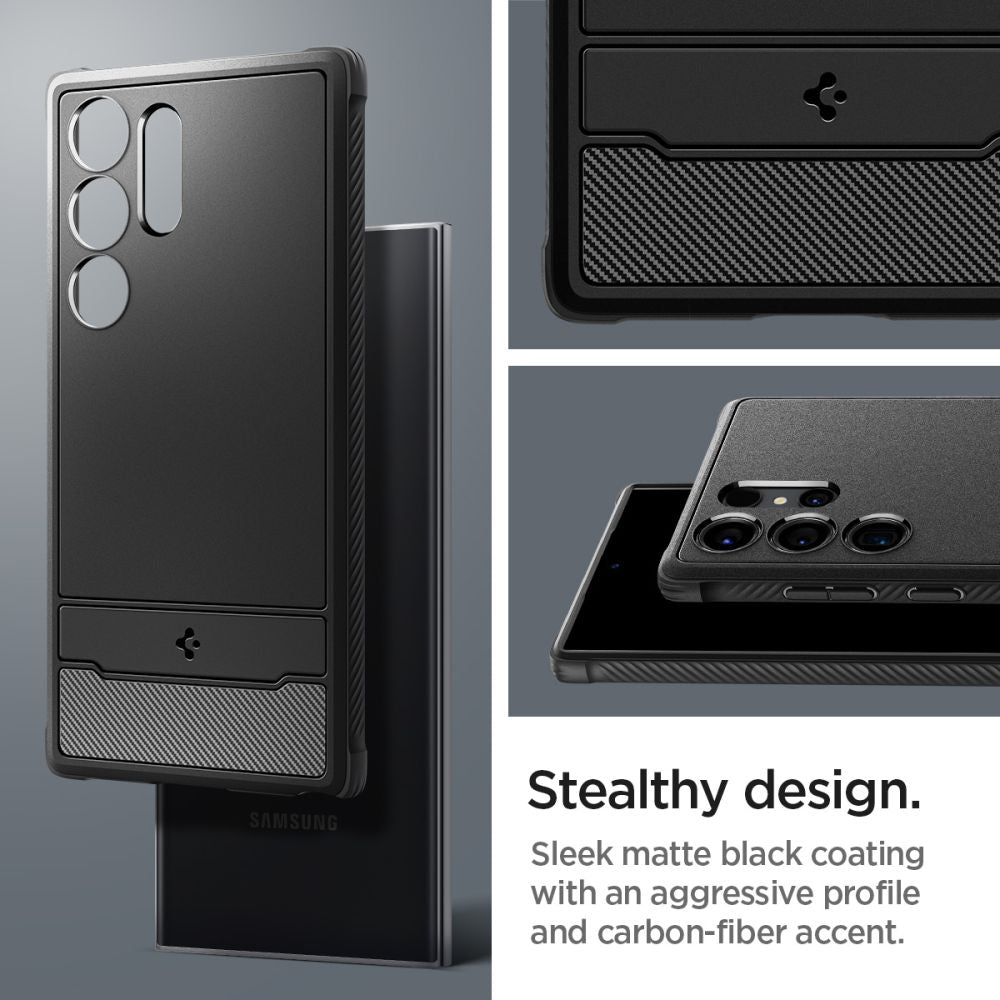 ETUI SPIGEN RUGGED ARMOR SAMSUNG GALAXY S24 ULTRA CZARNE