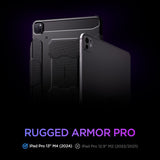 ETUI SPIGEN RUGGED ARMOR ”PRO” IPAD PRO 13” 7 / 2024 CZARNE