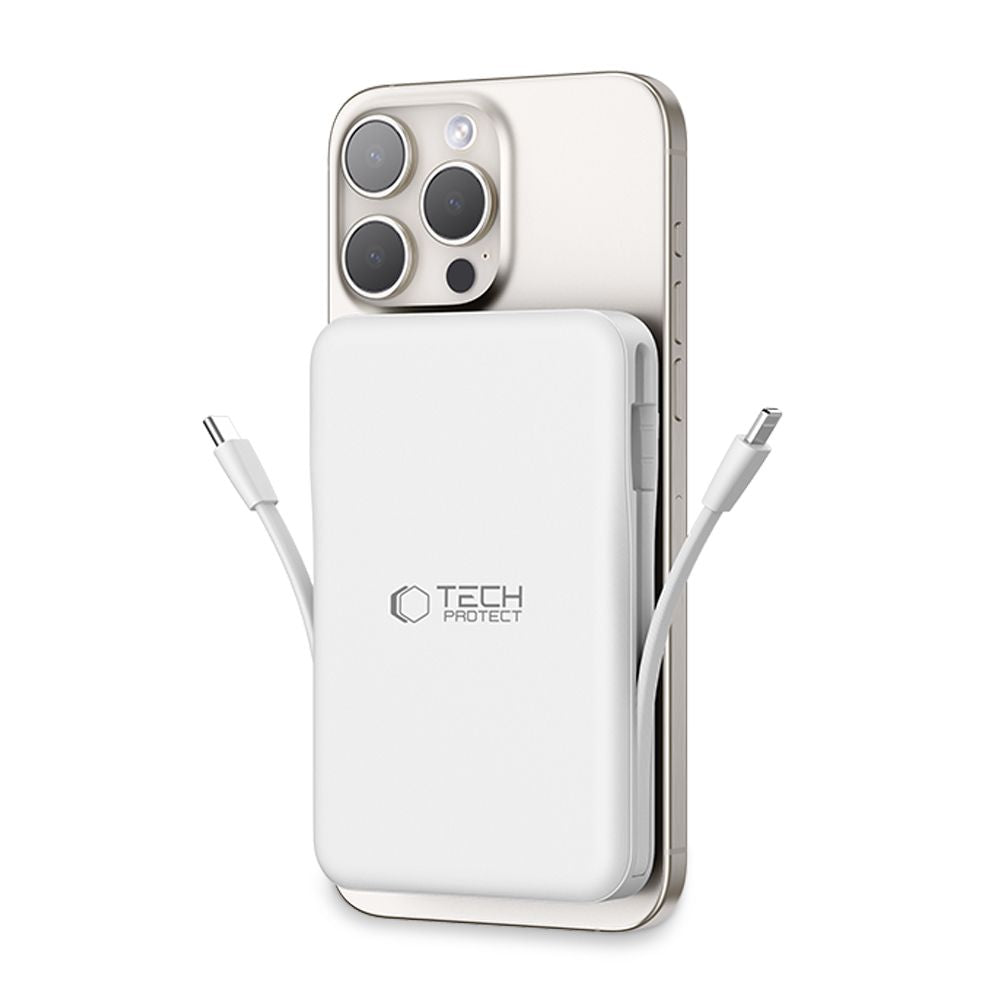 POWERBANK TECH-PROTECT PB31 LIFEMAG MAGSAFE POWER BANK 10000MAH BIAŁY