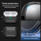 ETUI NA SŁUCHAWKI SPIGEN RUGGED ARMOR APPLE AIRPODS PRO 1 / 2 CZARNE