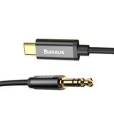 BASEUS KABEL AUDIO YIVEN M01 USB-C - JACK 3,5 MM 1,2 M CZARNY