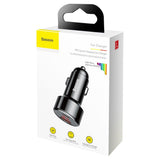 BASEUS ŁADOWARKA SAMOCHODOWA MAGIC PPS QC 3.0+ USB + PD CZARNA 45W