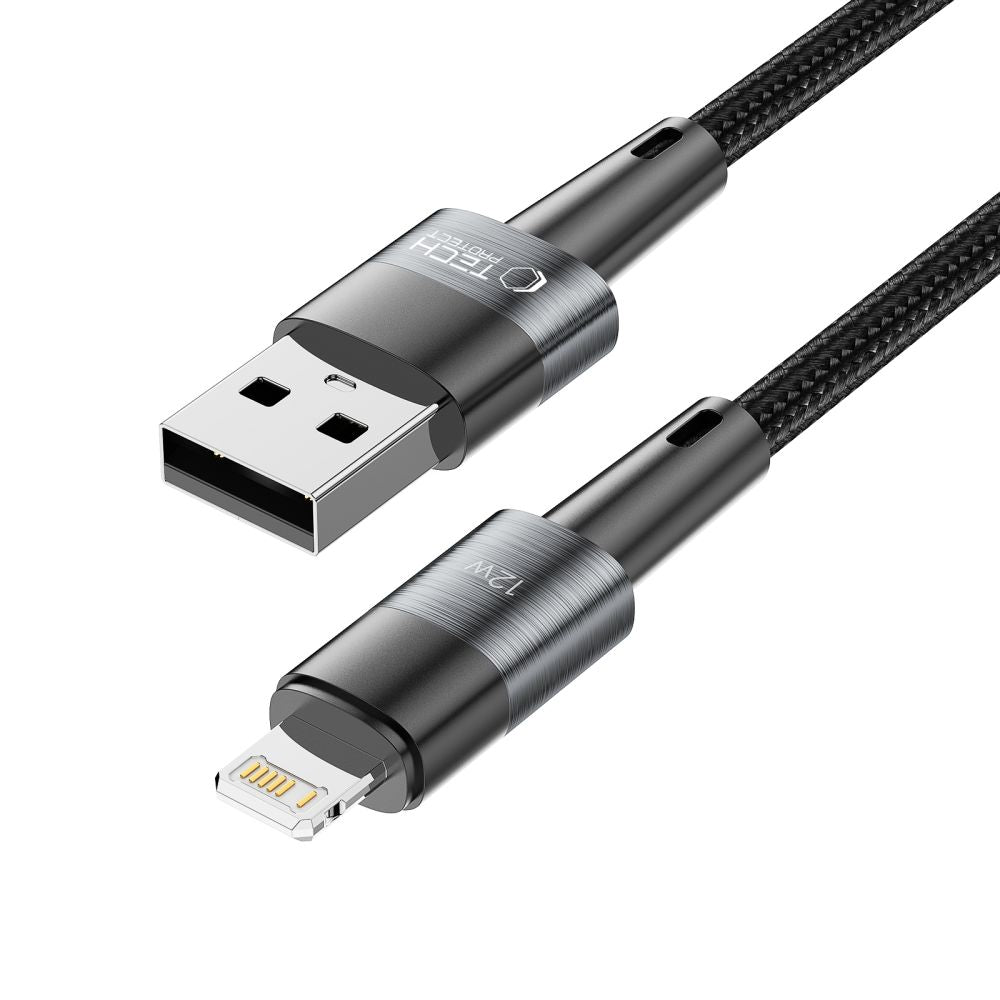 KABEL TECH-PROTECT ULTRABOOST LIGHTNING CABLE 12W/2.4A 25CM SZARY