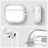 ETUI NA SŁUCHAWKI SPIGEN ULTRA HYBRID APPLE AIRPODS 4 JET WHITE BIAŁE
