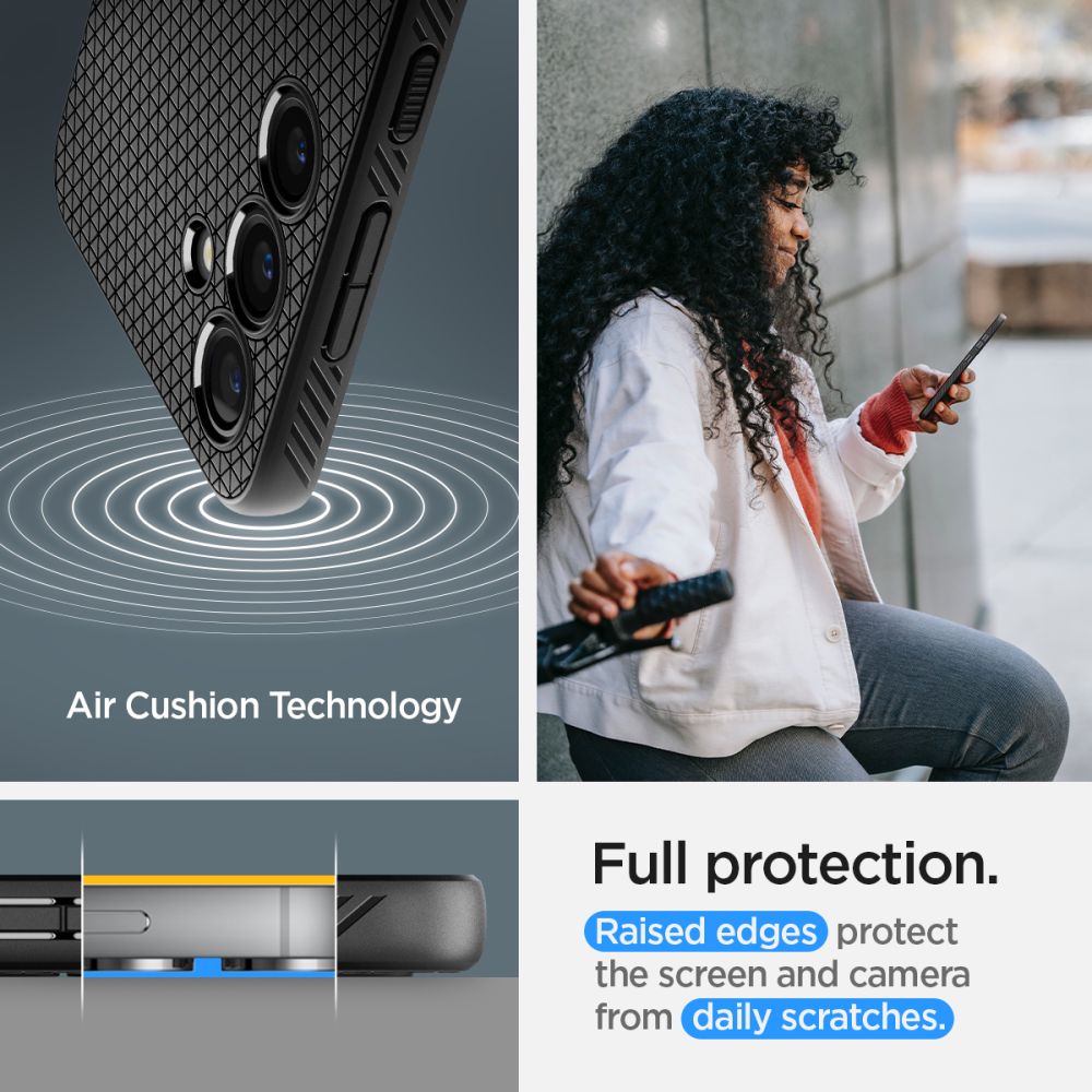 ETUI SPIGEN LIQUID AIR SAMSUNG GALAXY S24+ PLUS CZARNE