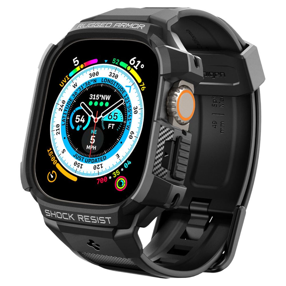 PASEK SPIGEN RUGGED ARMOR ”PRO” APPLE WATCH ULTRA 1 / 2 (49 MM) CZARNY