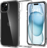 ETUI SPIGEN ULTRA HYBRID IPHONE 15 CRYSTAL CLEAR TRANSPARETNE