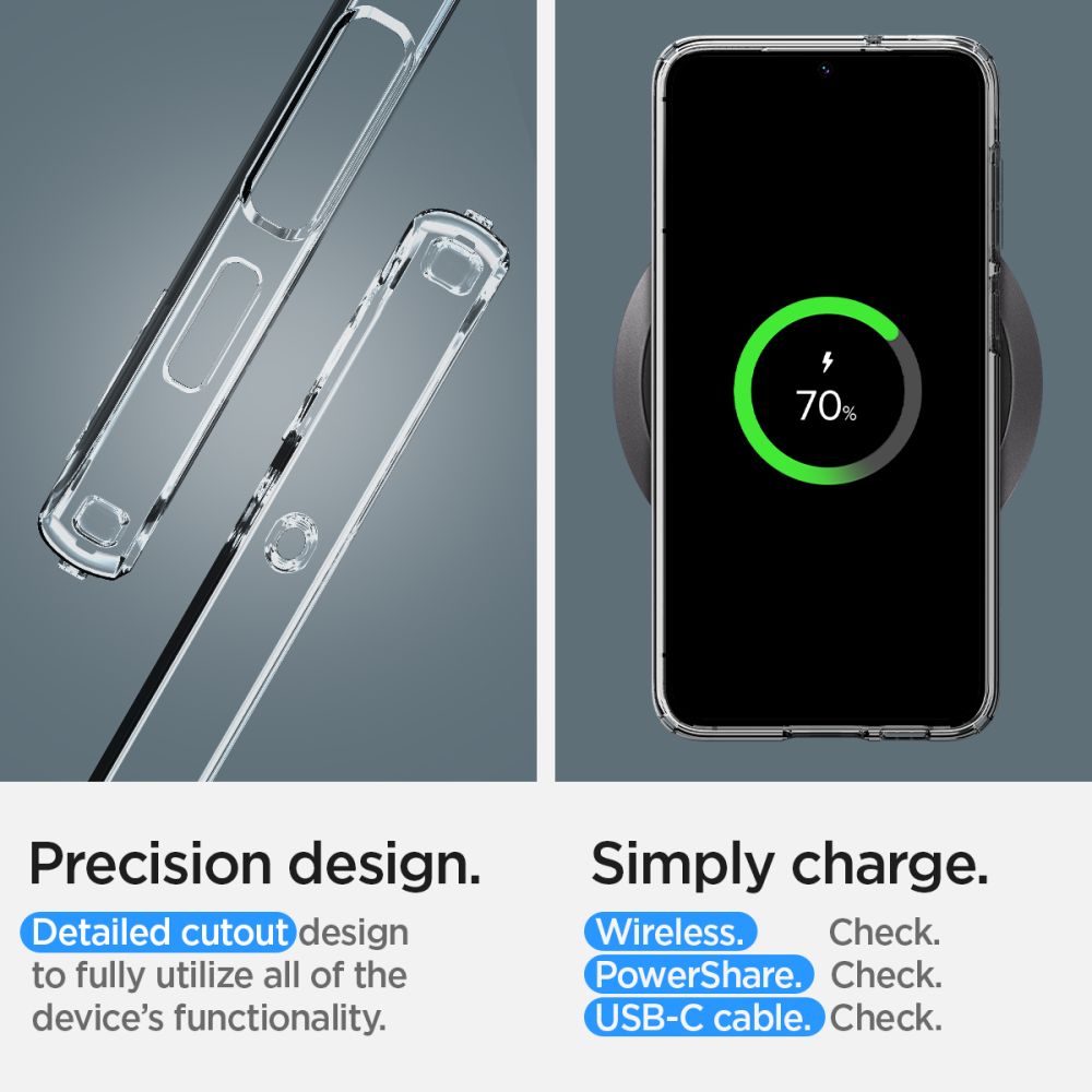 ETUI SPIGEN LIQUID CRYSTAL SAMSUNG GALAXY S23 TRANSPARETNE