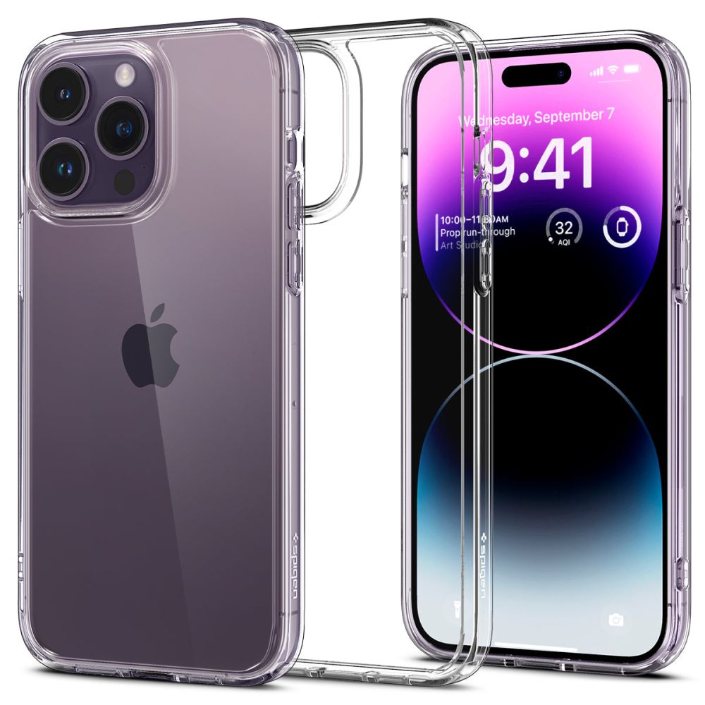 ETUI SPIGEN ULTRA HYBRID IPHONE 14 PRO MAX TRANSPARENTNE