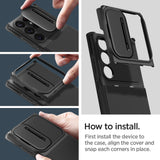ETUI SPIGEN OPTIK ARMOR SAMSUNG GALAXY S23 ULTRA BLACK CZARNE