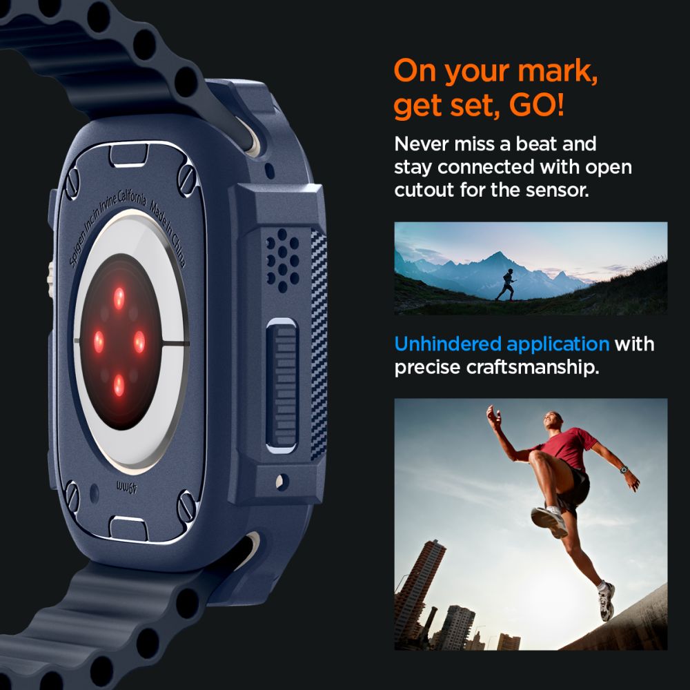 ETUI SPIGEN RUGGED ARMOR APPLE WATCH ULTRA 1 / 2 (49 MM) NIEBIESKI