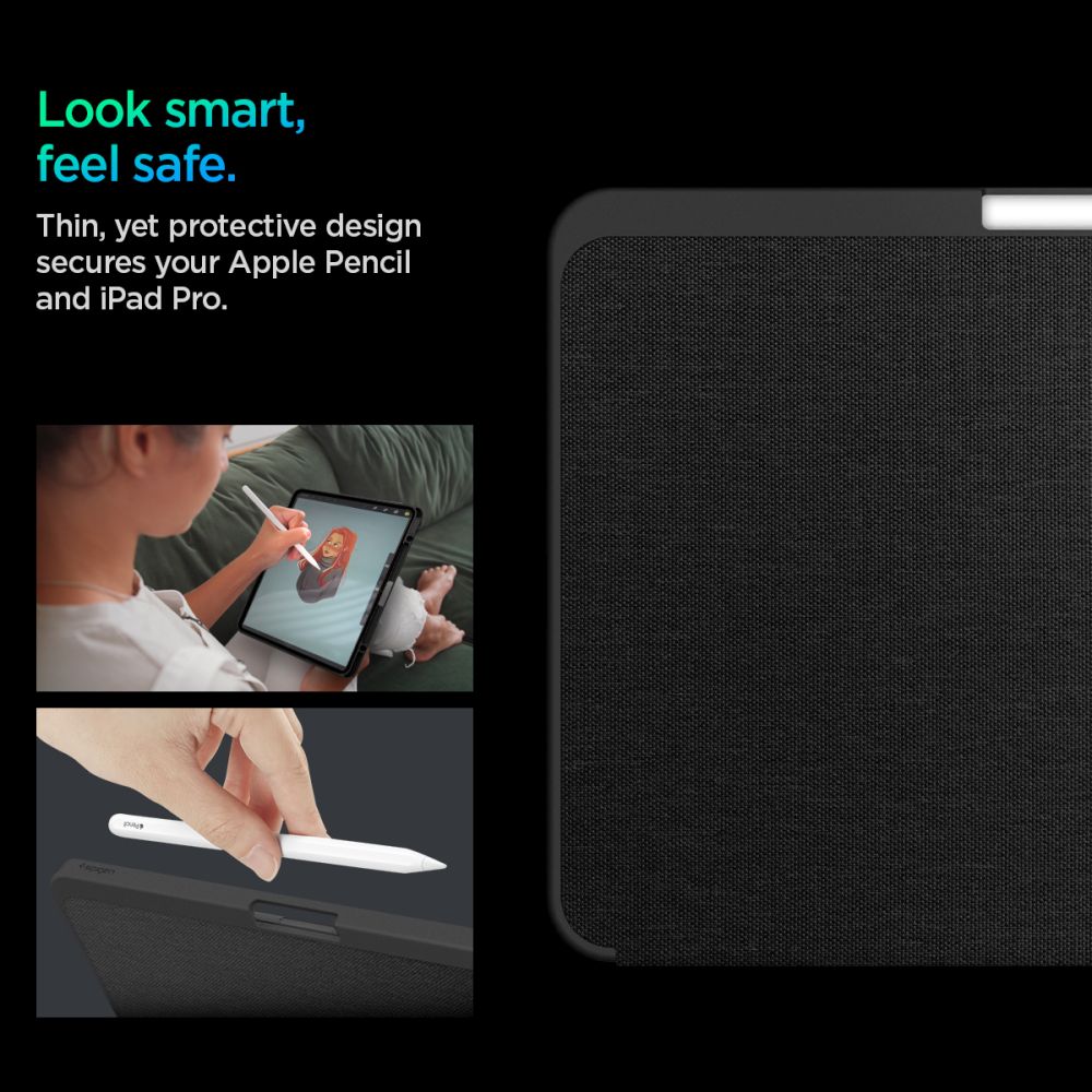 ETUI SPIGEN URBAN FIT IPAD PRO 11” 5 / 2024 CZARNE