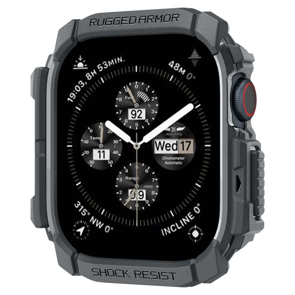 ETUI NAKŁADKA SPIGEN RUGGED ARMOR APPLE WATCH 10 (46 MM) DARK GREY SZARE