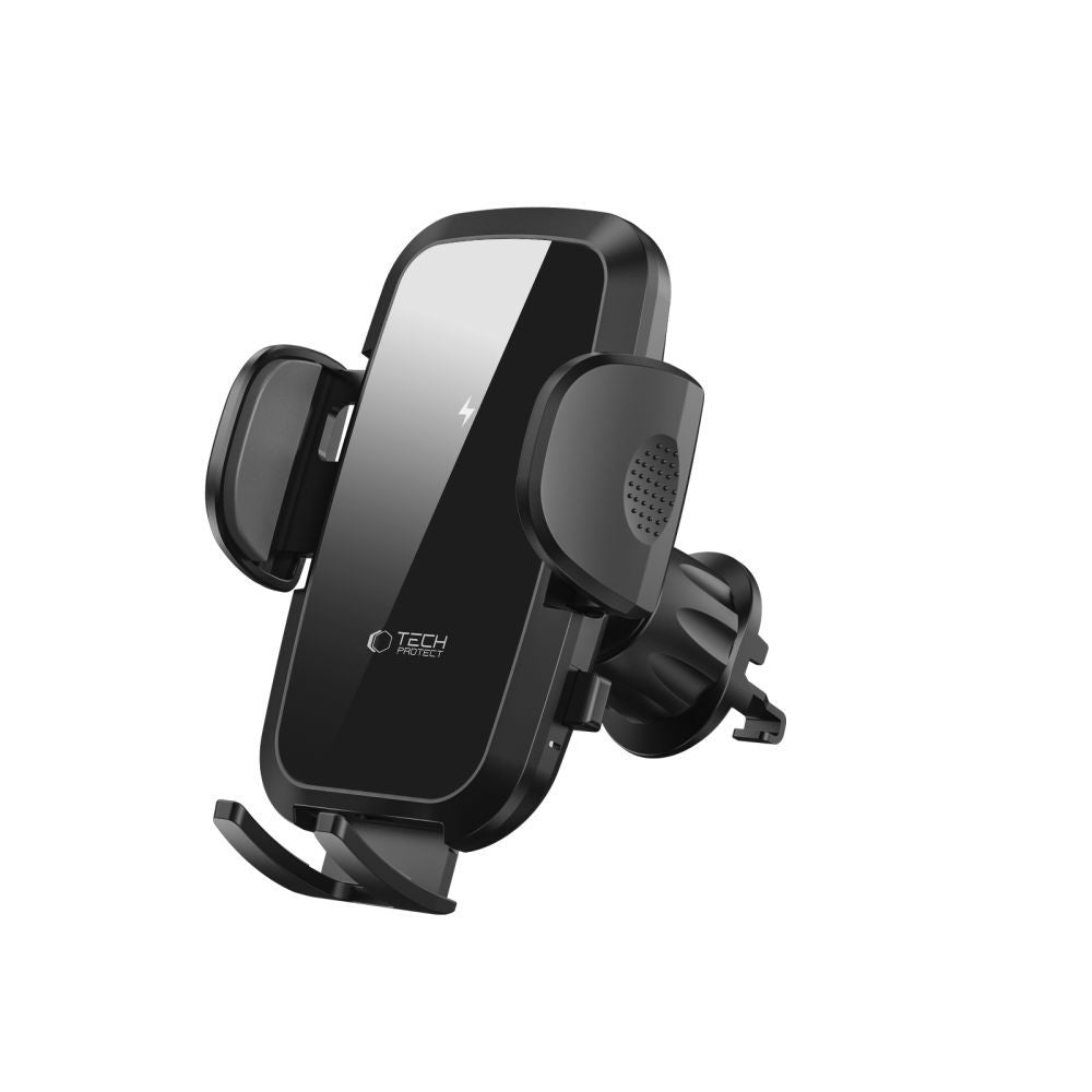 UCHWYT SAMOCHODOWY DO KRATKI NA KOKPIT I SZYBĘ Z ŁADOWANIEM INDUKCYJNYM TECH-PROTECT CM15W-V1 WIRELESS CHARGER 15W CZARNY