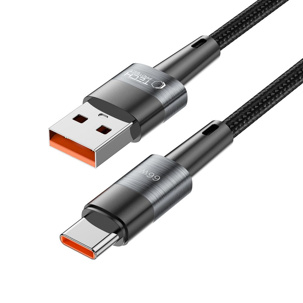 KABEL TECH-PROTECT ULTRABOOST TYPE-C CABLE 66W/6A 25CM SZARY