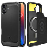 ETUI SPIGEN RUGGED ARMOR MAG MAGSAFE IPHONE 16 PLUS CZARNE