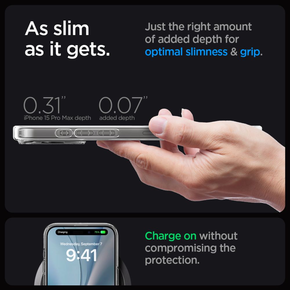 ETUI SPIGEN ULTRA HYBRID MAG MAGSAFE IPHONE 15 PRO MAX BIAŁE