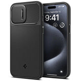 ETUI SPIGEN OPTIK ARMOR MAG MAGSAFE IPHONE 15 PRO BLACK CZARNE