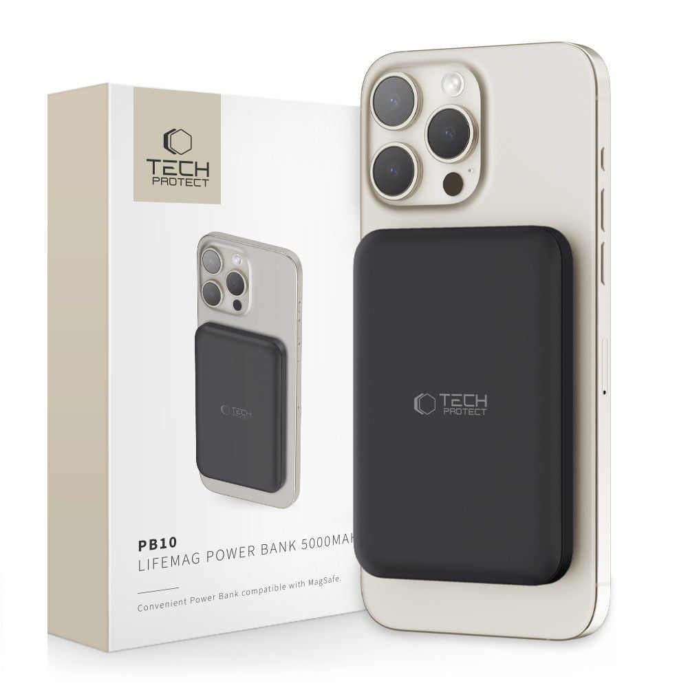 POWERBANK TECH-PROTECT PB10 LIFEMAG MAGSAFE 5000MAH CZARNY