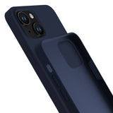 ETUI APPLE IPHONE 15 - 3MK SILICONE CASE DARK NAVY GRANATOWE