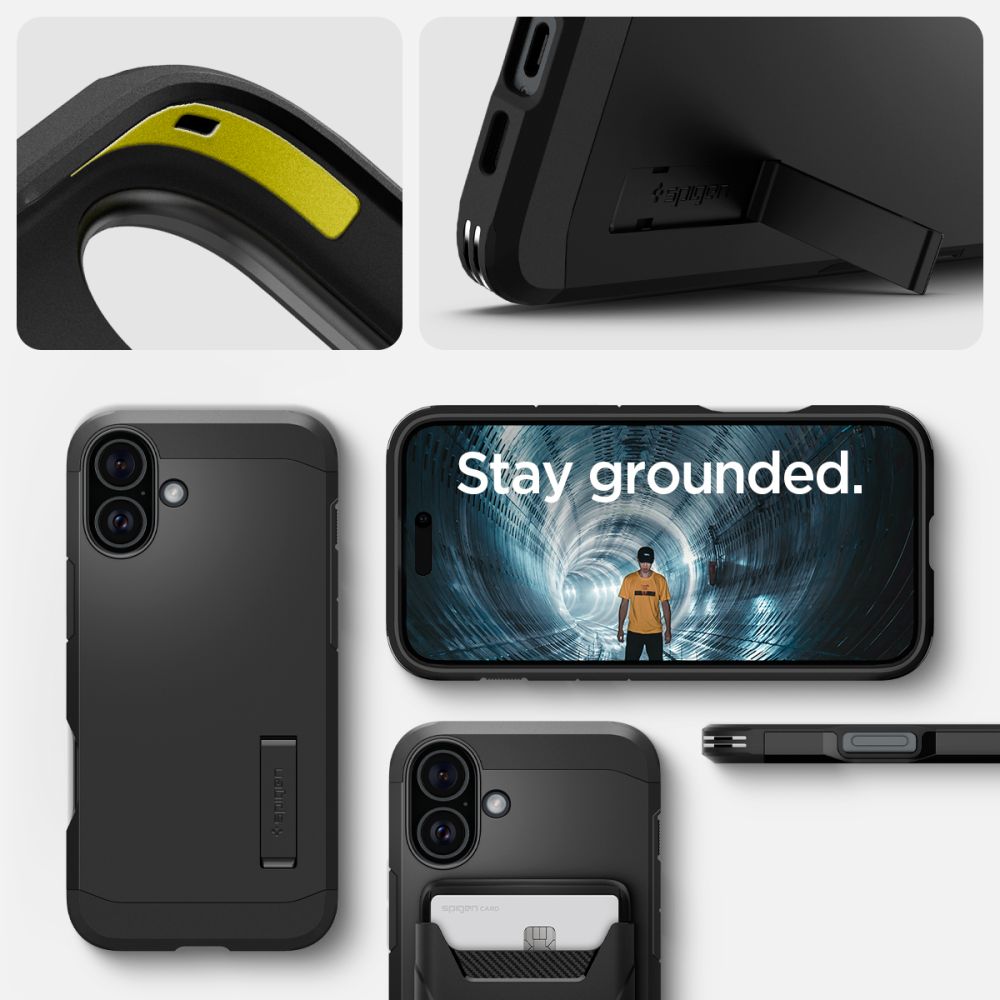 ETUI SPIGEN TOUGH ARMOR MAG MAGSAFE IPHONE 16 PLUS CZARNE