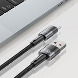 KABEL TECH-PROTECT ULTRABOOST TYPE-C CABLE 66W/6A 25CM SZARY