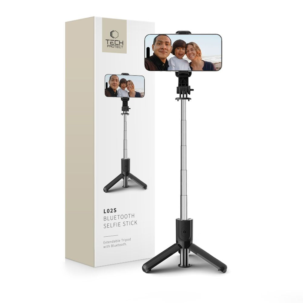 SELFIE STICK TRIPOD TECH-PROTECT L02S BLUETOOTH CZARNY