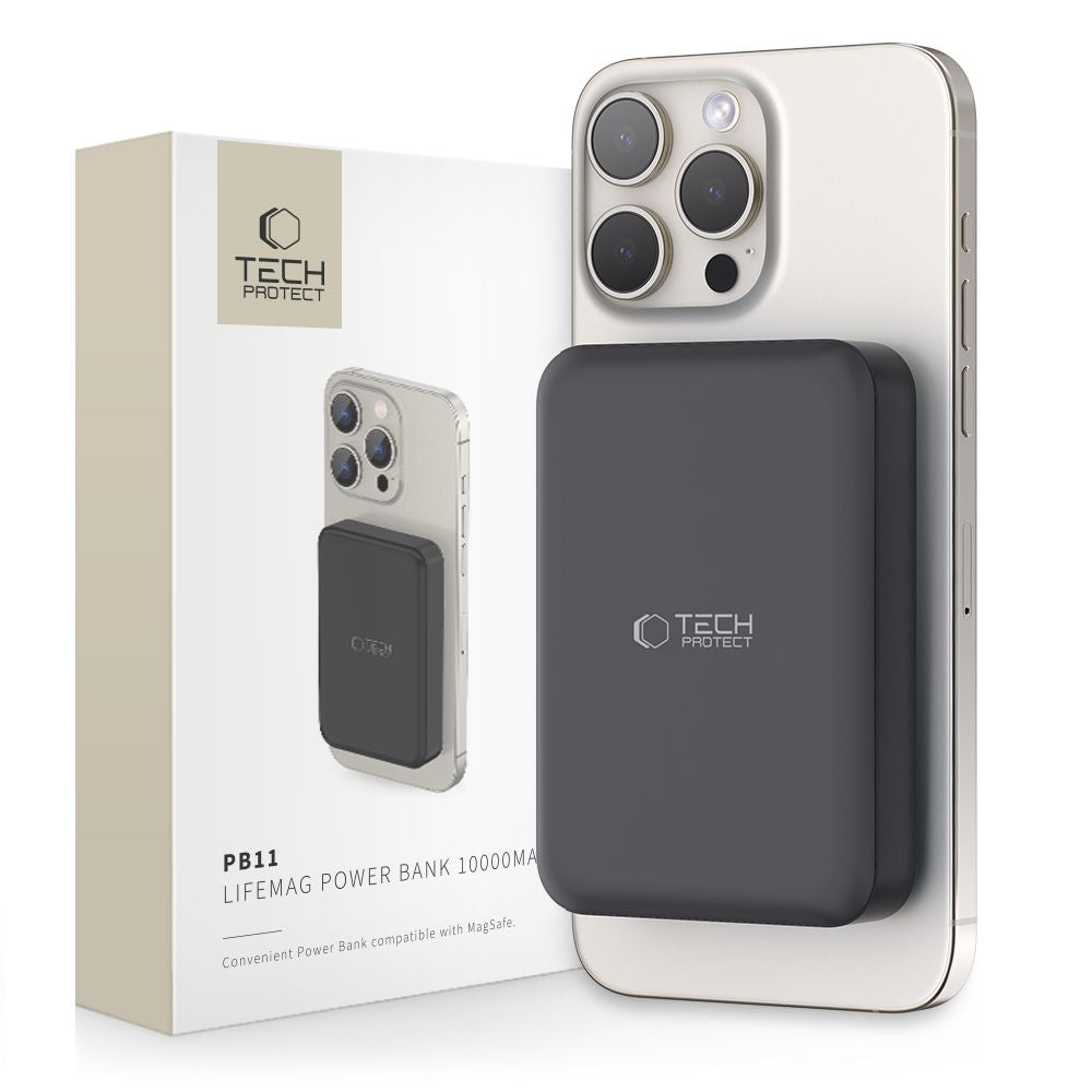 POWERBANK TECH-PROTECT PB11 LIFEMAG MAGSAFE 10000MAH CZARNY