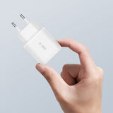 ŁADOWARKA SIECIOWA TECH-PROTECT C20W 2-PORT NETWORK CHARGER PD20W/QC3.0 + LIGHTNING KABEL BIAŁA