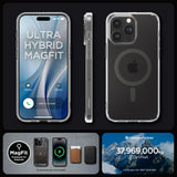 ETUI SPIGEN ULTRA HYBRID MAG MAGSAFE IPHONE 15 PRO GRAFITOWE