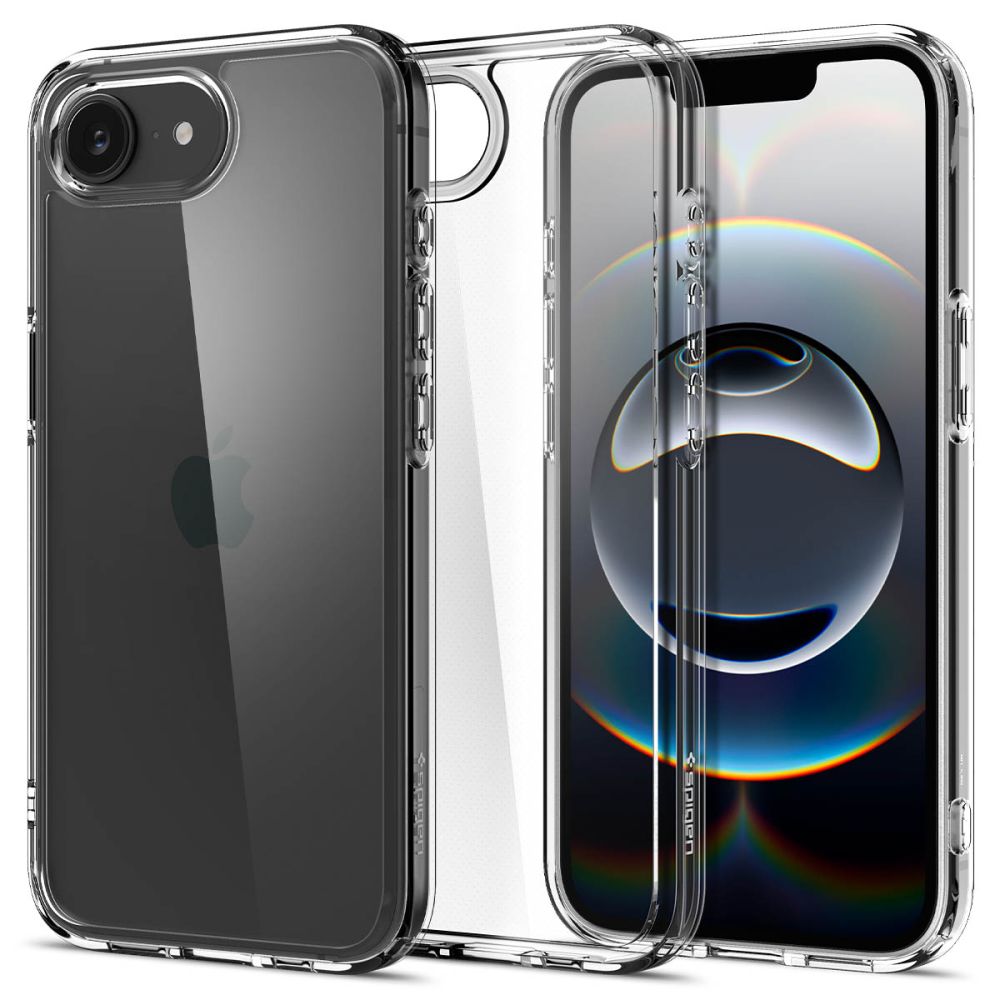 ETUI SPIGEN ULTRA HYBRID IPHONE 16E CRYSTAL CLEAR TRANSPARENTNE