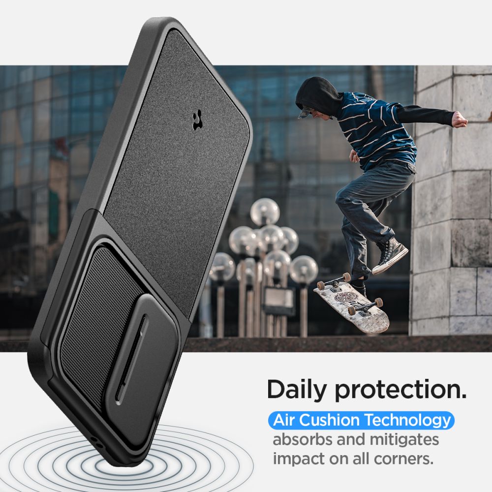 ETUI SPIGEN OPTIK ARMOR SAMSUNG GALAXY S24 BLACK CZARNE