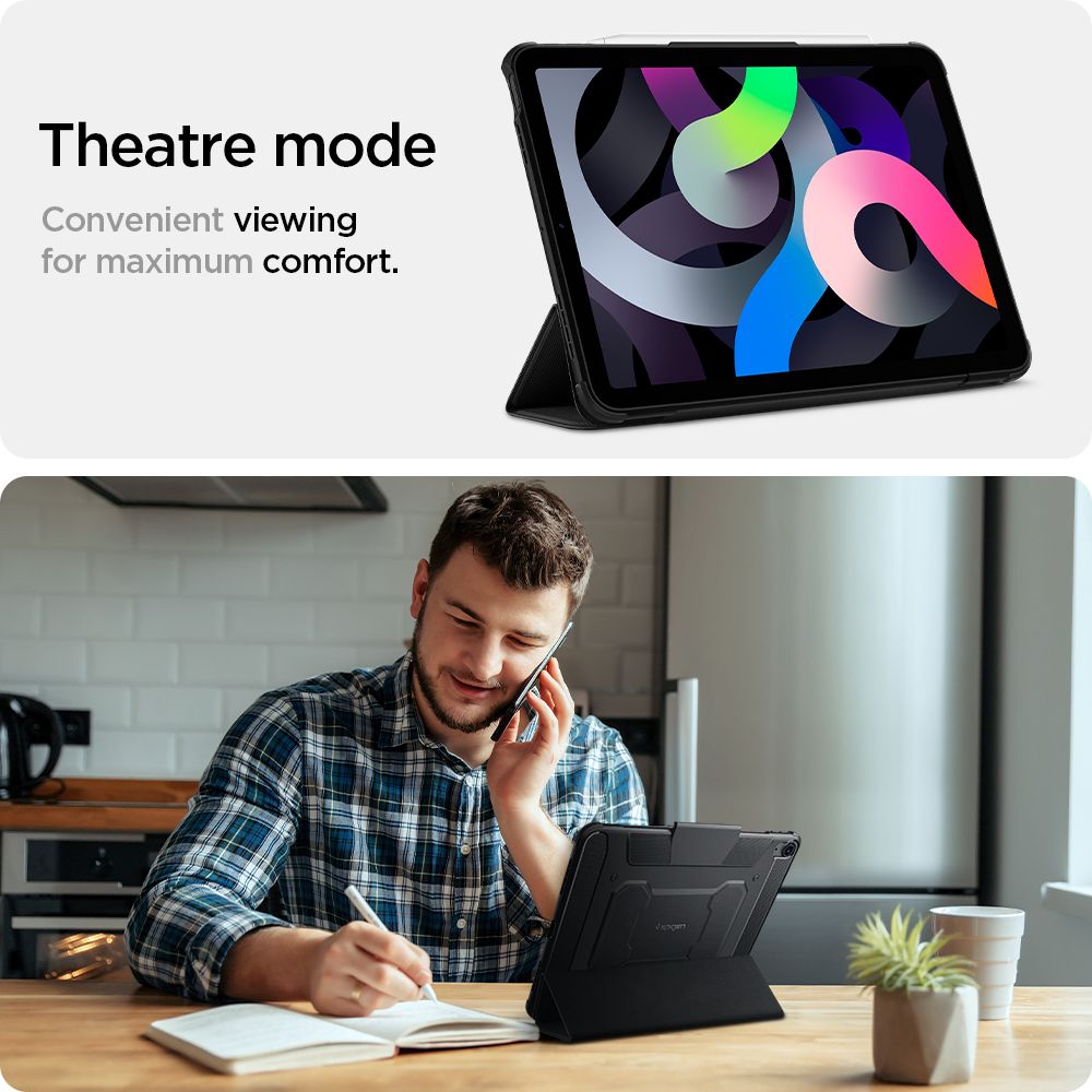 ETUI SPIGEN RUGGED ARMOR ”PRO” IPAD AIR 10.9” 4 / 5 / 2020-2022 / 11” 6 / 7 / 2024-2025 CZARNY