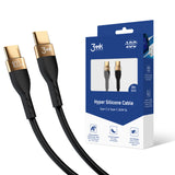 KABEL 3MK HYPER SILICONE CABLE USB C DO USB C 2M 100W BLACK CZARNY