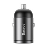 BASEUS ŁADOWARKA SAMOCHODOWA TINY STAR MINI QC 3.0 30W 1X USB SZARA