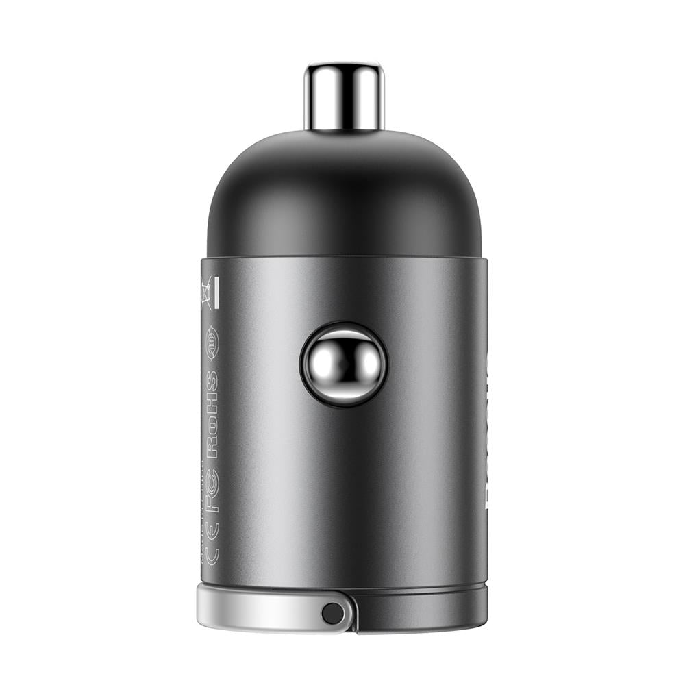 BASEUS ŁADOWARKA SAMOCHODOWA TINY STAR MINI QC 3.0 30W 1X USB SZARA