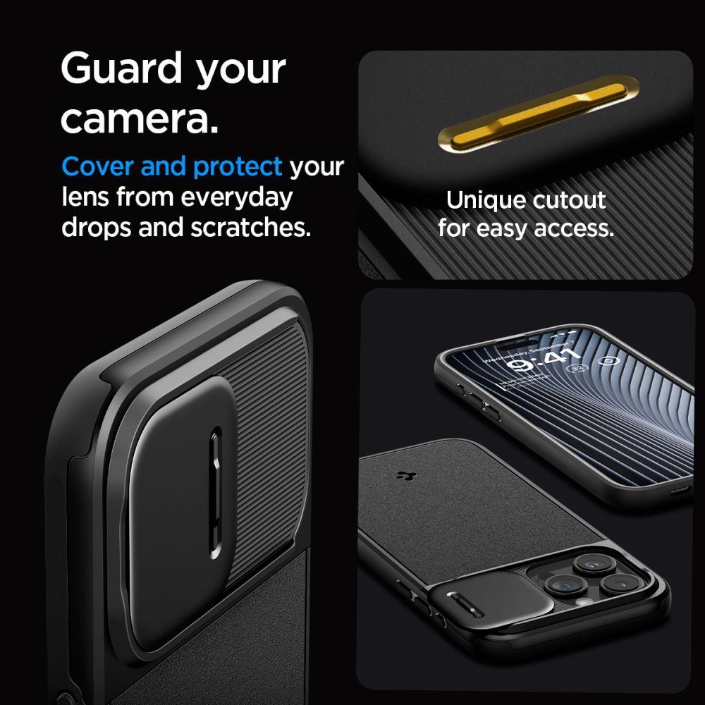 ETUI SPIGEN OPTIK ARMOR MAG MAGSAFE IPHONE 15 PRO BLACK CZARNE