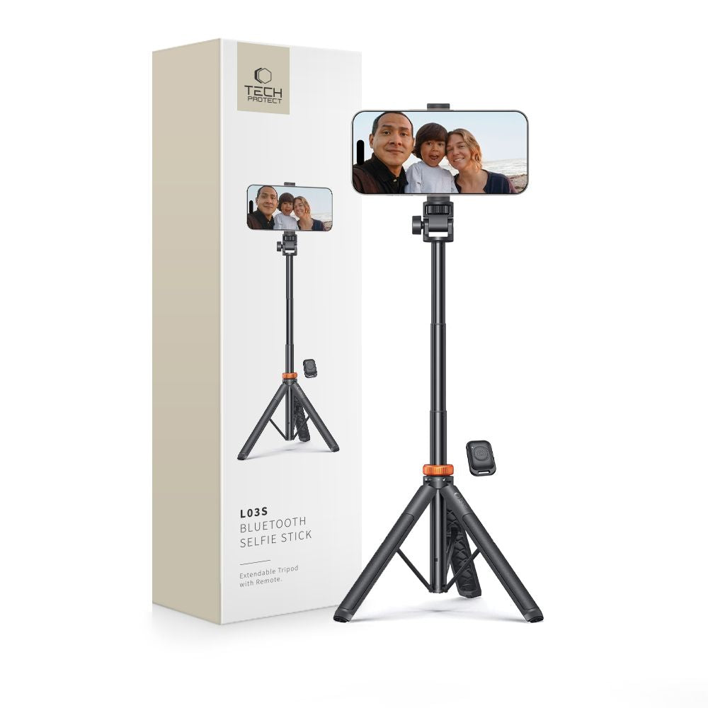 SELFIE STICK TRIPOD TECH-PROTECT L03S BLUETOOTH CZARNY