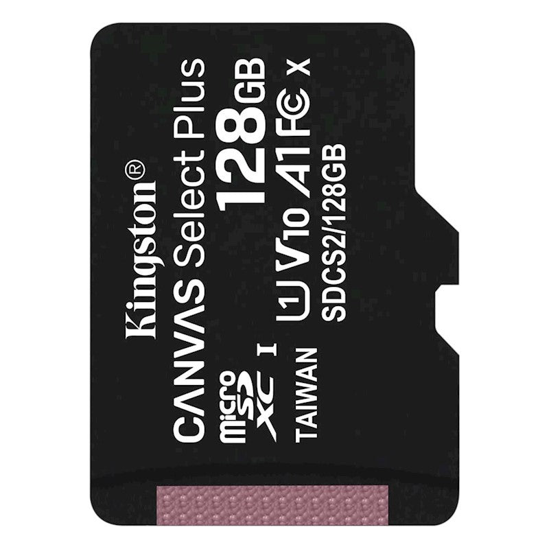 KINGSTON KARTA PAMIĘCI 128GB MICROSDHC CANVAS SELECT PLUS KL. 10 UHS-I 100 MB/S