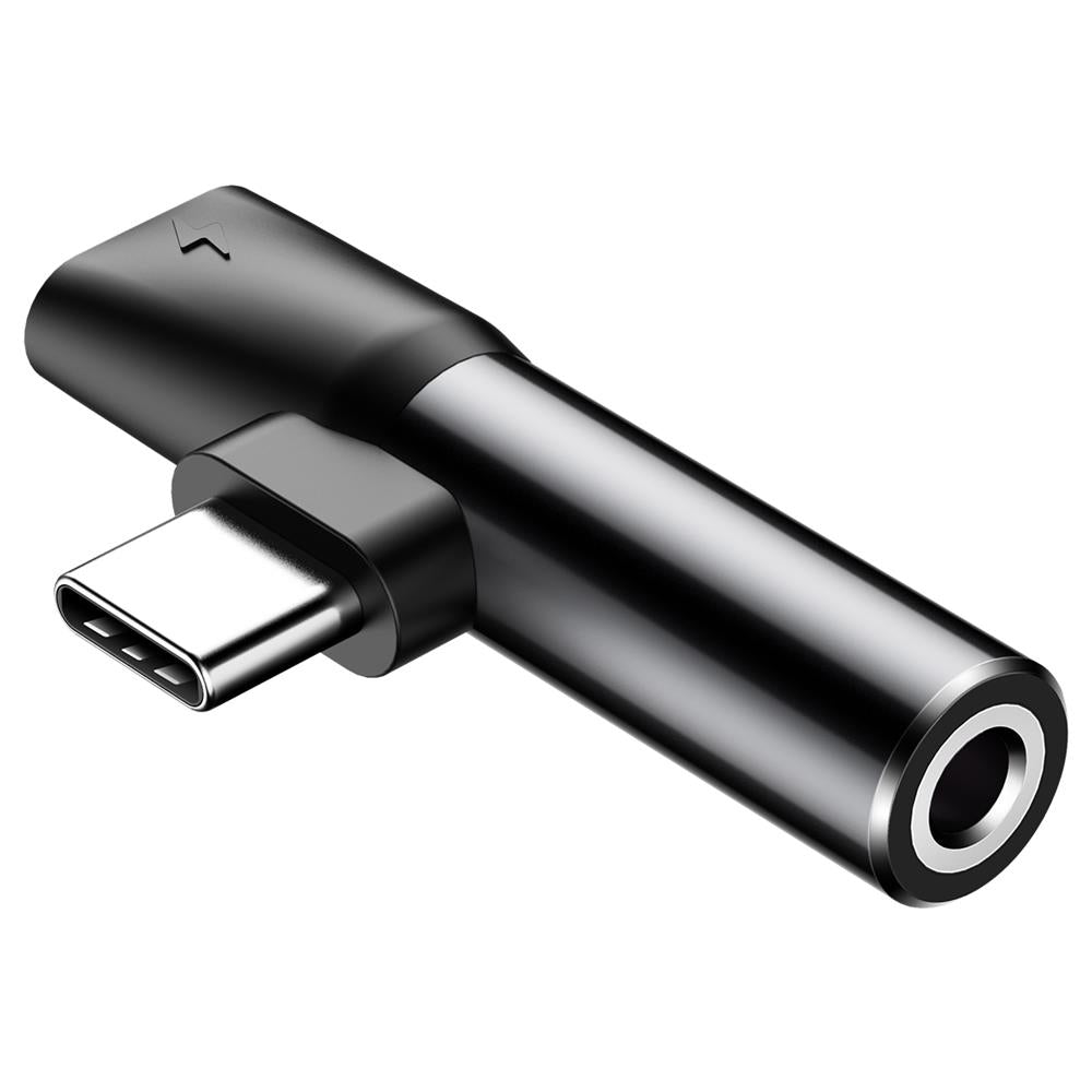 BASEUS ADAPTER L41 USB-C DO USB-C - JACK 3,5 MM CZARNY