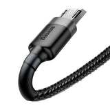 BASEUS KABEL CAFULE USB - MICRO USB 0,5 M 2,4A SZARO-CZARNY